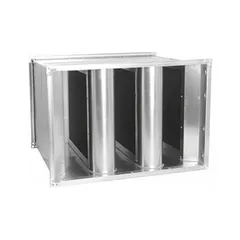 Silencieux acoustique rectangulaire pour ventilation, variante 4