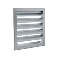 Grille linéaire à lames orientables pour soufflage ou reprise d'air