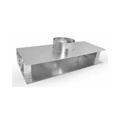 Plénum de soufflage galvanisé pour distribution d'air en plafond