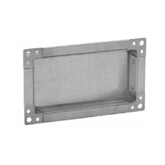 Bouchon d'obturation rectangulaire galvanisé pour extrémité de gaine de ventilation