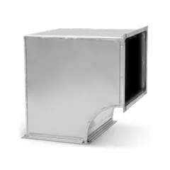 Coude 90° rectangulaire galvanisé pour réseau de gaines de ventilation