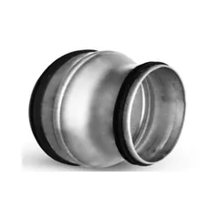 Réduction circulaire galvanisée avec joint pour raccordement de gaines de ventilation