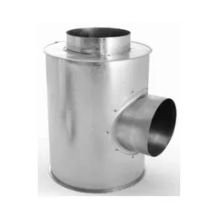 Té de dérivation circulaire galvanisé pour réseau de gaines de ventilation