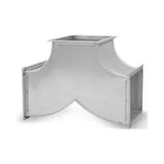 Té de dérivation circulaire galvanisé, variante 2