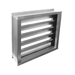 Registre de réglage en aluminium anodisé pour réseau de ventilation