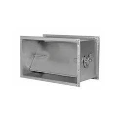 Régulateur de débit d'air manuel rectangulaire pour réseau de ventilation CVC