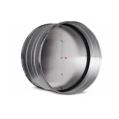 Clapet anti-retour galvanisé pour réseau de ventilation, empêche le retour d'air non désiré